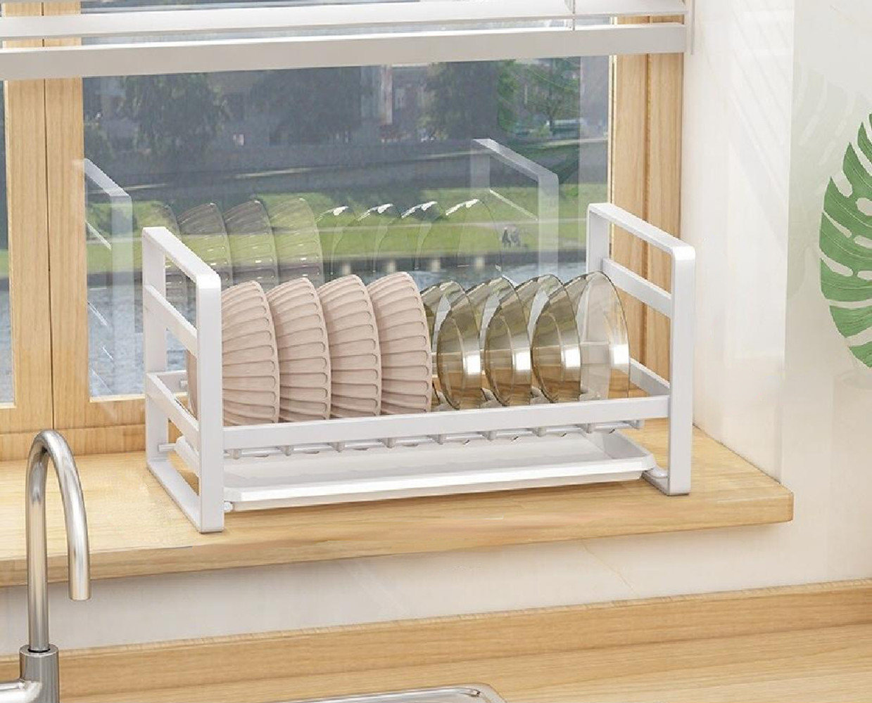 Umber Rea Kitchen Stainless Steel Countertop Dish Rack
