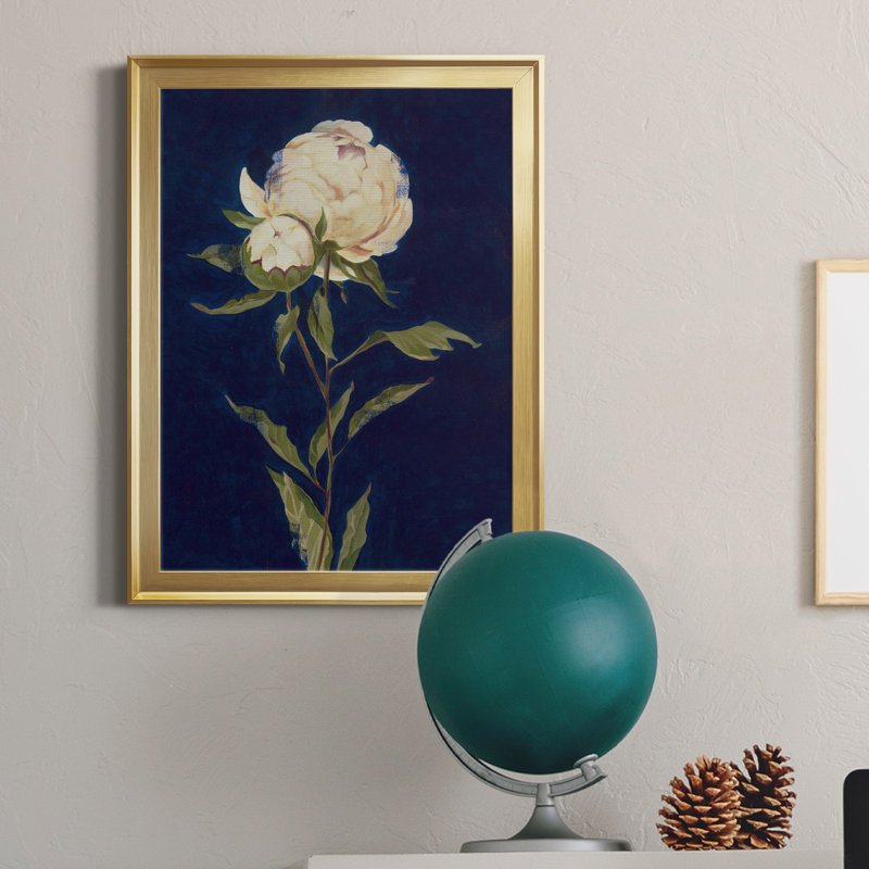 " Pretty As A Peony II ", 24.5" H x 18.5" W, Gold