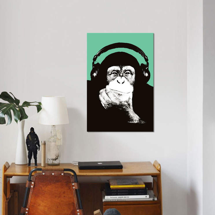 «New Monkey Head VIII», impression sur toile, H 60 po x l 40po x P 1,5 po, Toile tendue