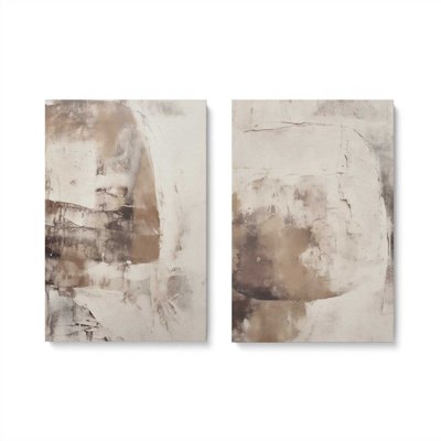 Mocha Musings Set of 2 Canvas Prints