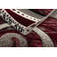 Tapis rouge / brun à motif abstrait Nekizia-1807692819