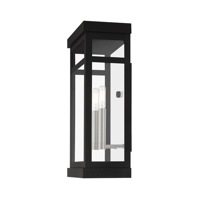 Lanterne murale d'extérieur à 2 ampoules Swann, Noir, H 18 po x l 9,25 po x P 6,38 po