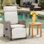 Fauteuil inclinable d'extérieur en osier Bayview-1243509084