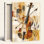 Abstrait art abstrait sur toile, ensemble de 1