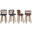 Tabouret de bar rotatif Myrtis (ensemble de 4)-1235865883