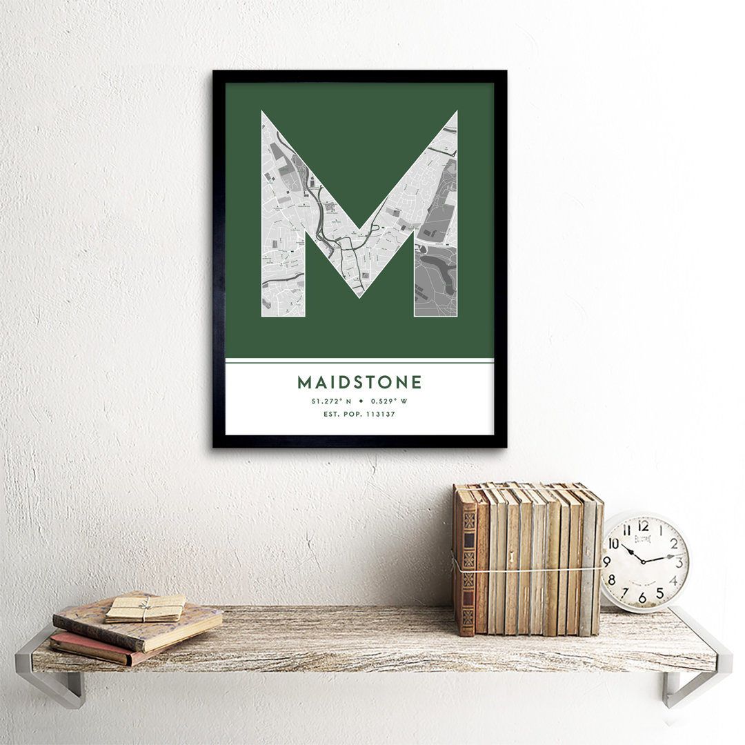 Kalyan India City Map - Single Picture Frame Typography