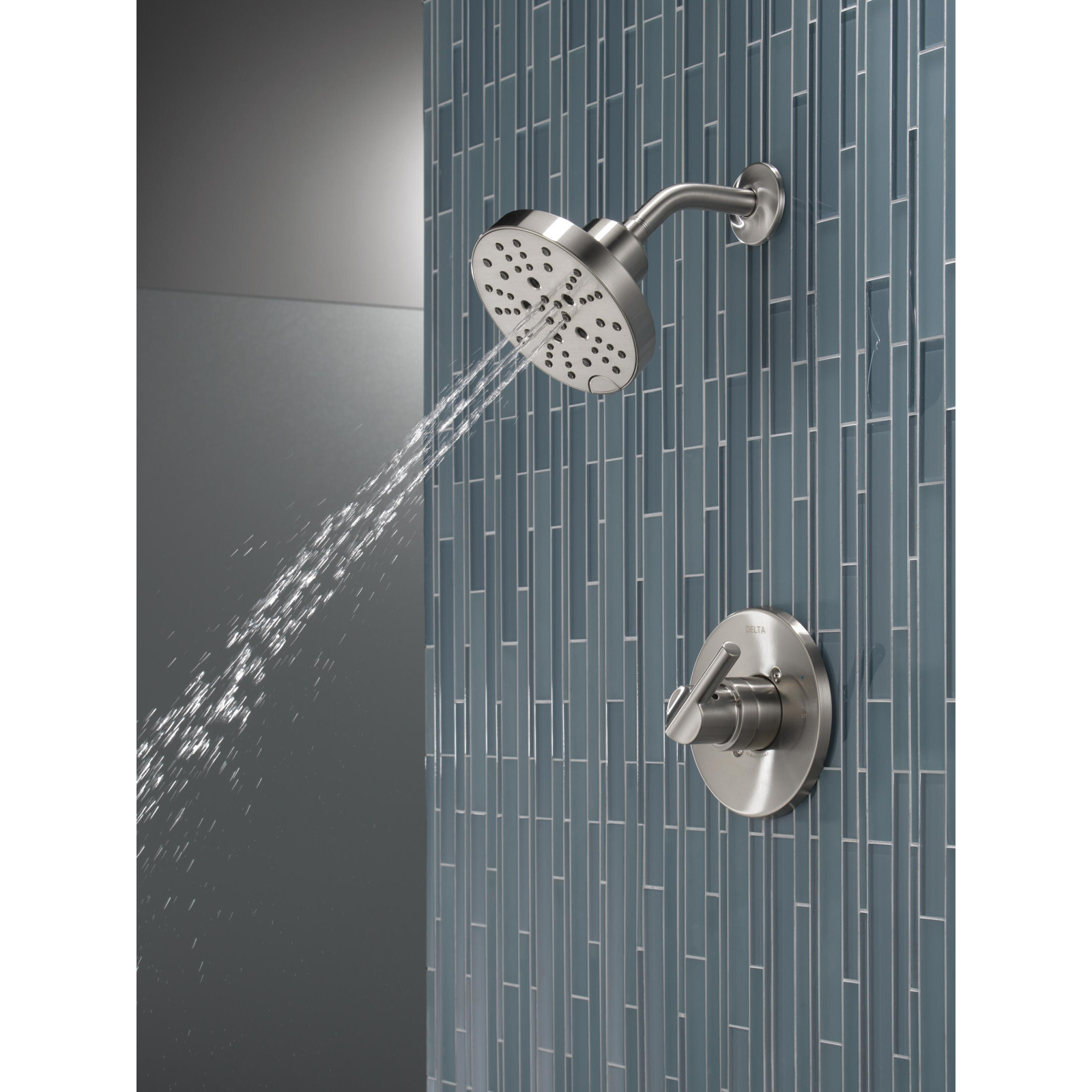 Nicoli Single-Function Shower Faucet Set, Stainless