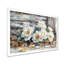 Pe pivoines près de la grange d'automne - pivoines, art mural sur toile-372776827-372776830