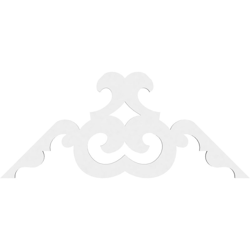Benson Signature Urethane Gable Pediment, Primed Tan, 18"H x 36"W, 12/12