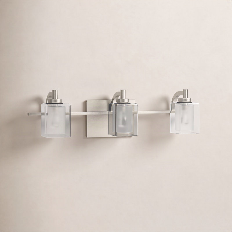 Amberley 3 - Light Dimmable Vanity Light, Brushed Nickel