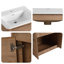 Meuble-lavabo flottant mural de 24 po avec lavabo en céramique, porte à fermeture en douceur et armoire de rangement, meuble-lavabo moderne en contreplaqué ORVICA-1024181285