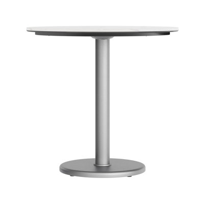 Round Commercial All-Weather Seamless Surface Tabletop with Base