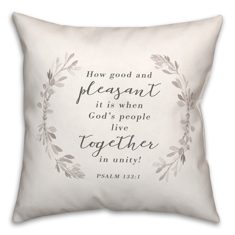 Together in Unity Square Pillow Cover & Insert