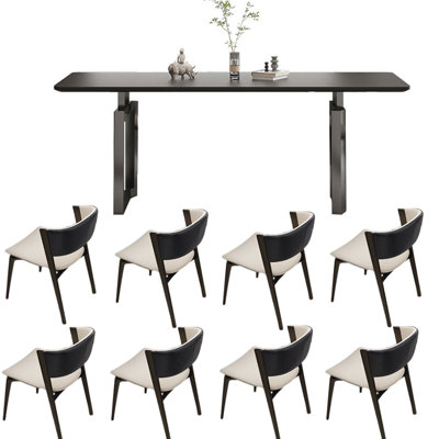 Modern Luxury Rock plate Dining Table