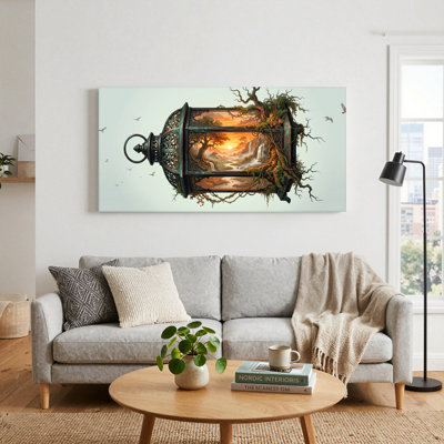 Ensemble d'une toile décorative Lanterne Fantastique