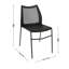 Chaise empilable avec dossier ventilé et siège en cascade-113195863