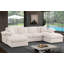 Canapé modulaire en chenille de 115 po en U avec 2 repose-pieds et coussins décoratifs pour le salon-1082692627