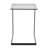 Elsner Tempered Glass C-Shaped Metal End Table-1446090626