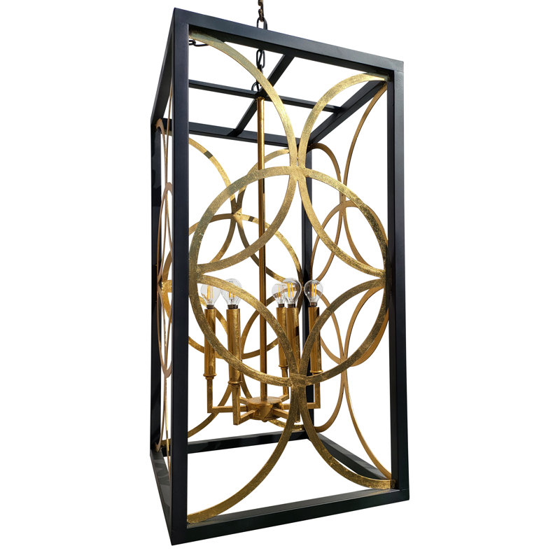 Diamond 8 - Light Candle Style Square / Rectangle Chandelier
