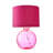 Mitzi Contemporary Ribbed Glass Table Lamp with Velvet Fabric Shade-409091