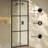 Virage 34 X 76 Framed Fixed 3/8 In. (10Mm) Clear Tempered Glass Shower Door With Black Matte Frame