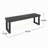 Outdoor Acacia Wood Dining Bench,Dark Grey-1284027073