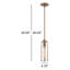 Luminaire suspendu cylindrique à 1 lumière Keziah-1305979435