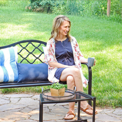 Farrelly Patio Cast Iron Garden Bench