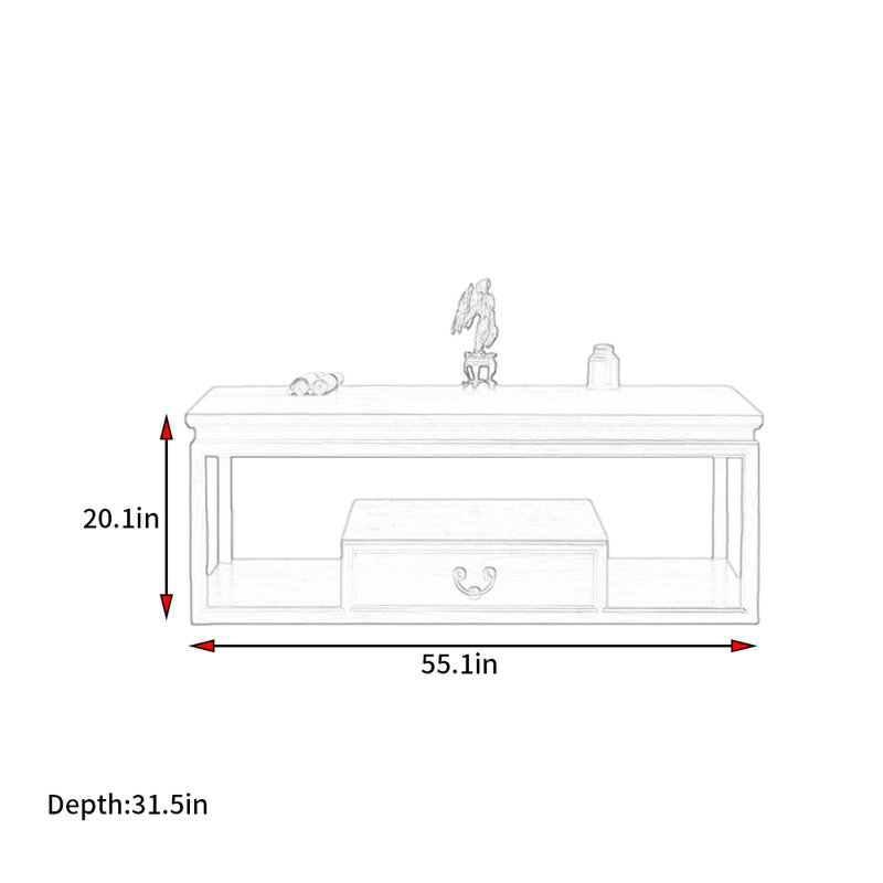 Nouvelle table basse de style classique chinois