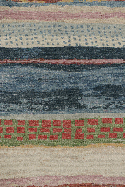 Distressed Homage Handmade Kilim Wool Animal Print Area Rug, Rectangle 13' x 18'