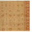 Tapis oriental rectangulaire en laine noué à la main brun miel / orange