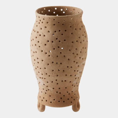 Yassine Candle Holder-Beige-Sm