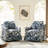 Asman Farmhouse Upholstered Slipcovered Swivel Armchair-95983640