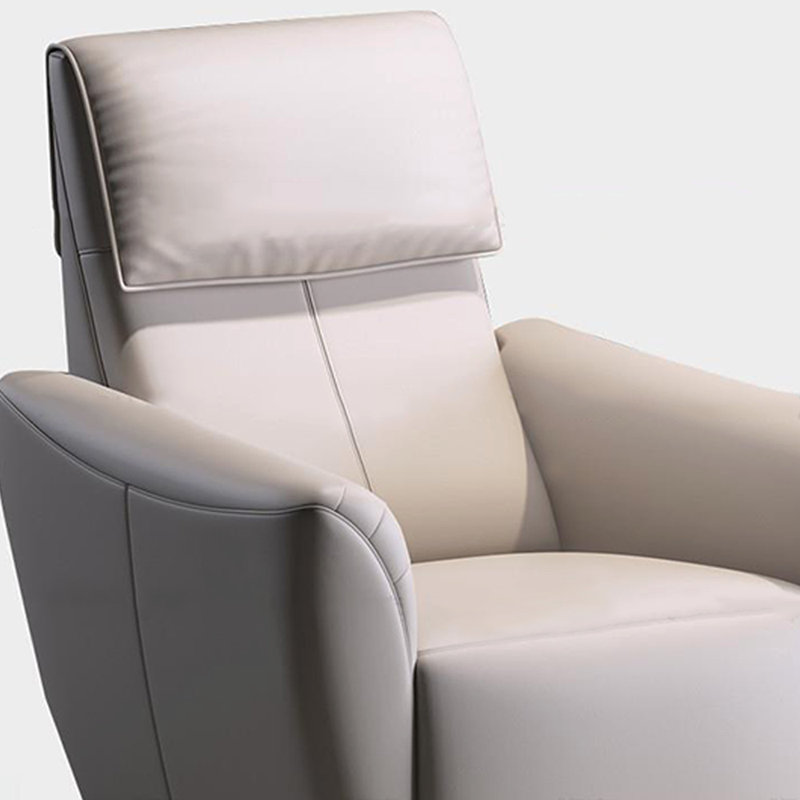 Modern Simple Home Ergonomic Functional Recliner, Beige