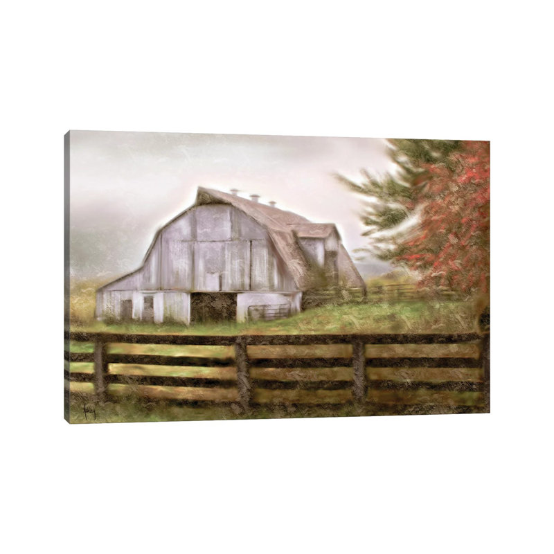 Rustic Barn - reproduction d'art mural , H 12 po x l 18 po, Toile tendue, Ne s’applique pas