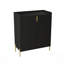 Armoire à vin moderne à 2 portes avec tablettes réglables et charnières à fermeture douce, parfaite pour le rangement dans la salle à manger et le salon-823610423