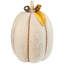 Décoration d'automne moelleuse citrouille - 10 po - Crème et jaune