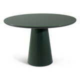 Modern Brazilian Mona Glass Top Round Dining Table