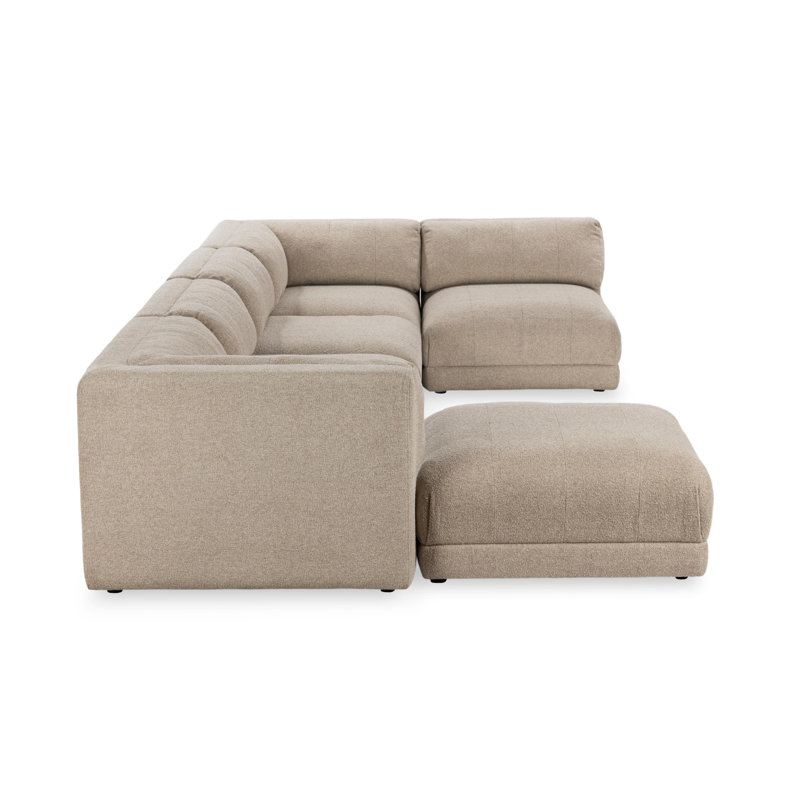Adalynne 6pc Performance Fabric Modular Sectional