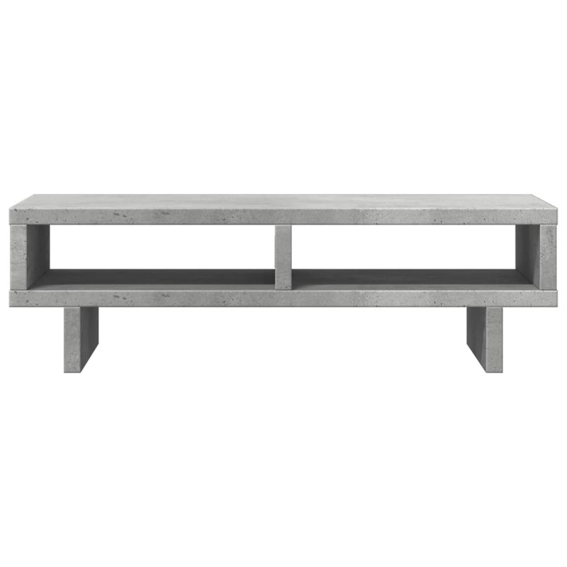 Balzarotti Manufactured Wood Monitor Stand, Concrete Grey, 15cm H x 50cm W x 27cm D
