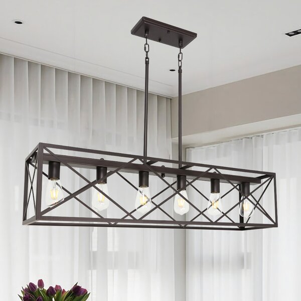 Gracie Oaks Sedef 6 - Light Kitchen Island Pendant & Reviews | Wayfair