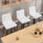 Swivel Upholstered Counter & Bar Stool With Solid Wood Frame and L-Shaped PU Leather Back-588686635-590814841