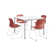 Dailey-" Lola Set 42" L Square Breakroom Table and Chair Set