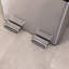 Ayanti Stainless Steel Step On Multi-Compartment Rubbish & Recycling Bin-2031282874
