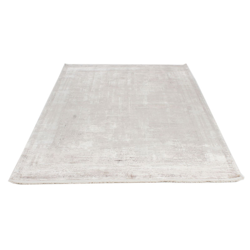 Tapis turc gris et ivoire 5x8
