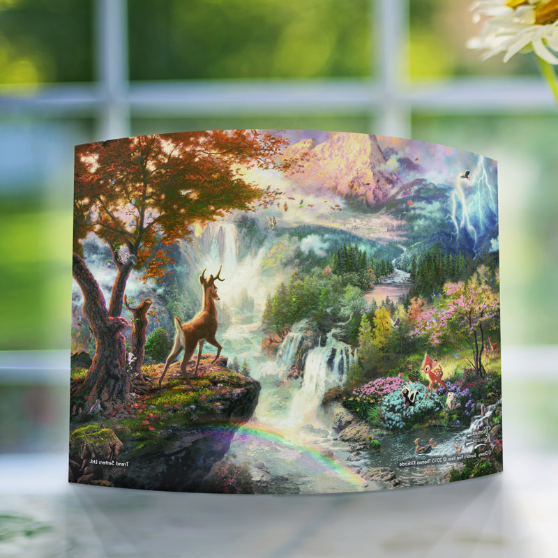 Impression sur toile incurvée de Thomas Kinkade par Disney Bambi's First Year