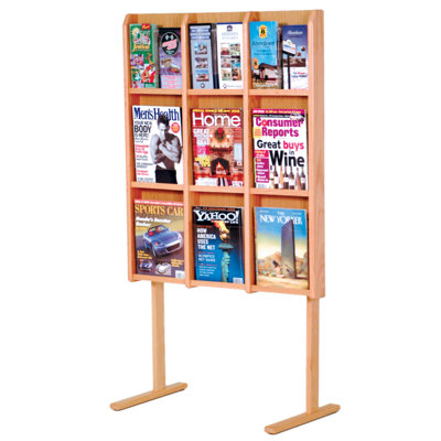Divulge Wooden Mallet 53'' H Magazine Rack