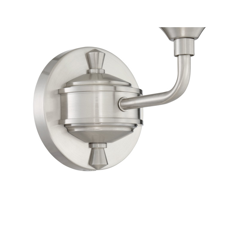 Appliquee à bras 1 lumières Upney, Nickel poli brossé