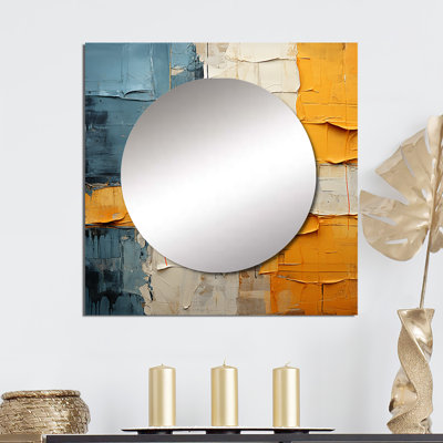 Essinger - Abstract Large Square Mirror For Wall Art Decor
