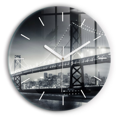 Glass Wall Clock